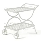 Chariot de jardin en acier galvanisé Made in Italy - Selvaggia Viadurini