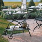 Chariot de jardin en acier galvanisé Made in Italy - Selvaggia Viadurini
