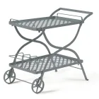 Chariot de jardin en acier galvanisé Made in Italy - Selvaggia Viadurini