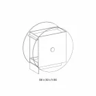 Chariot Bar en Verre Extra Clair avec Roulettes et Plateau Extractible - Pigolo Viadurini