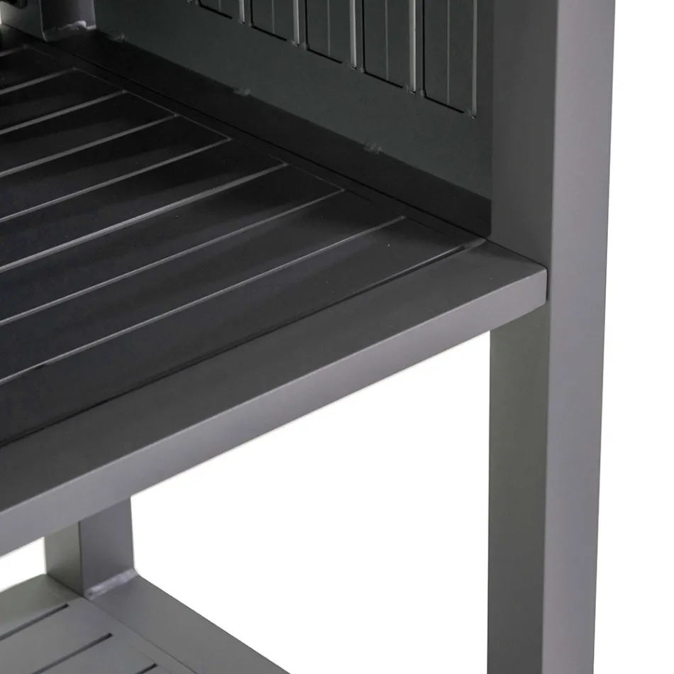 Chariot d'extérieur en aluminium peint avec différentes finitions - Hotel Viadurini