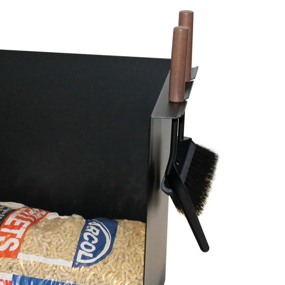 Chariot porte-sac à pellets en métal avec roulettes fabriqué en Italie - Pinguino Viadurini