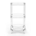Chariot Alimentaire en Plexiglas Transparent Made in Italy - Galatius