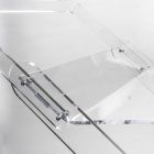 Chariot alimentaire en plexiglas transparent Made in Italy - Minnesota Viadurini