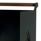 Chariot en bois avec tiroir et roulettes Made in Italy - Alpaca Viadurini