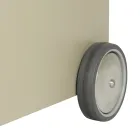 Chariot en bois et métal avec étagère et 4 roues Made in Italy - Geco Viadurini