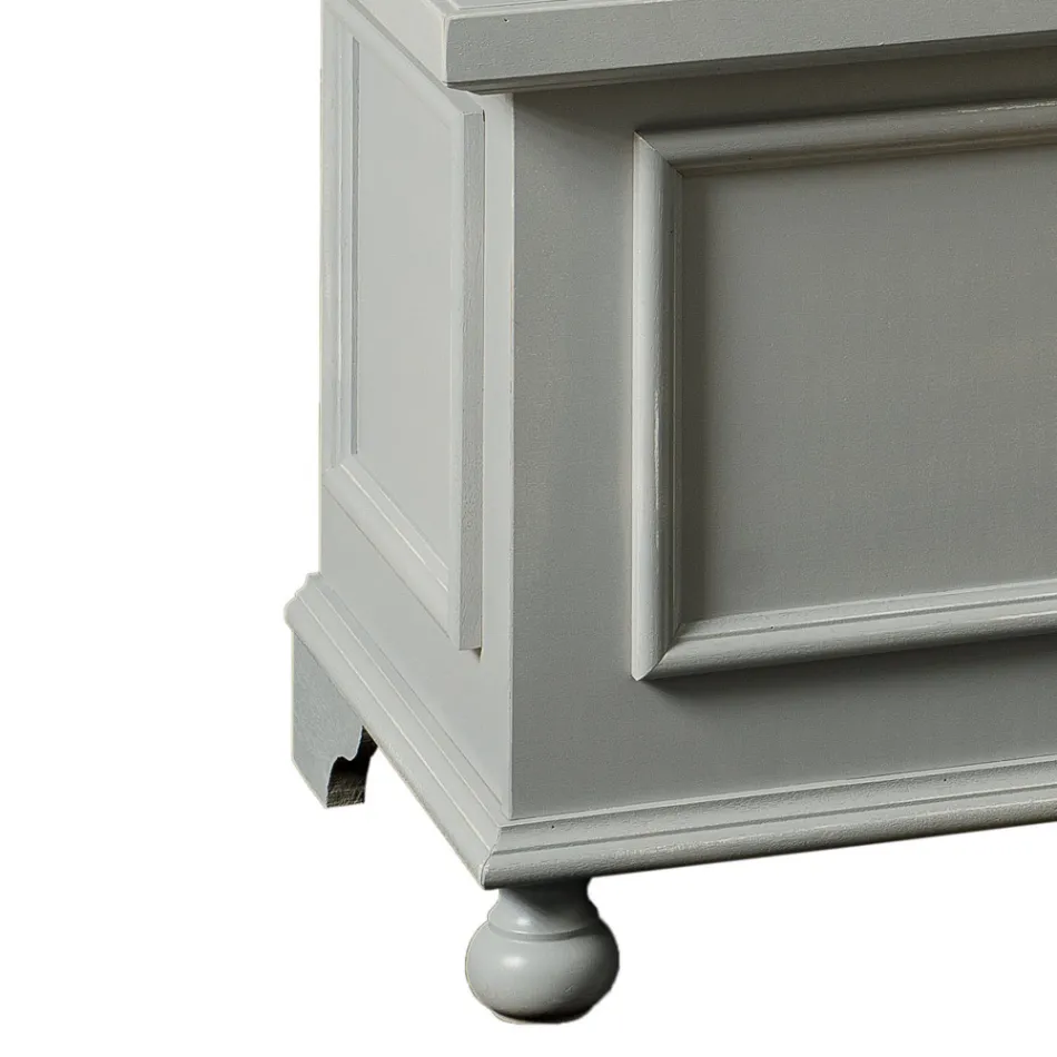 Coffre avec structure en peuplier massif fabriqué en Italie - Dievis Viadurini