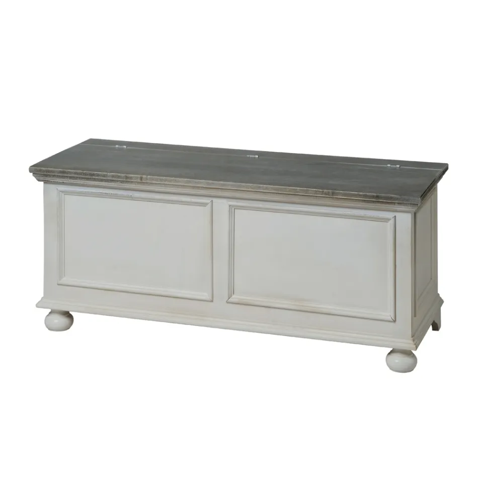 Coffre avec structure en peuplier massif fabriqué en Italie - Dievis Viadurini