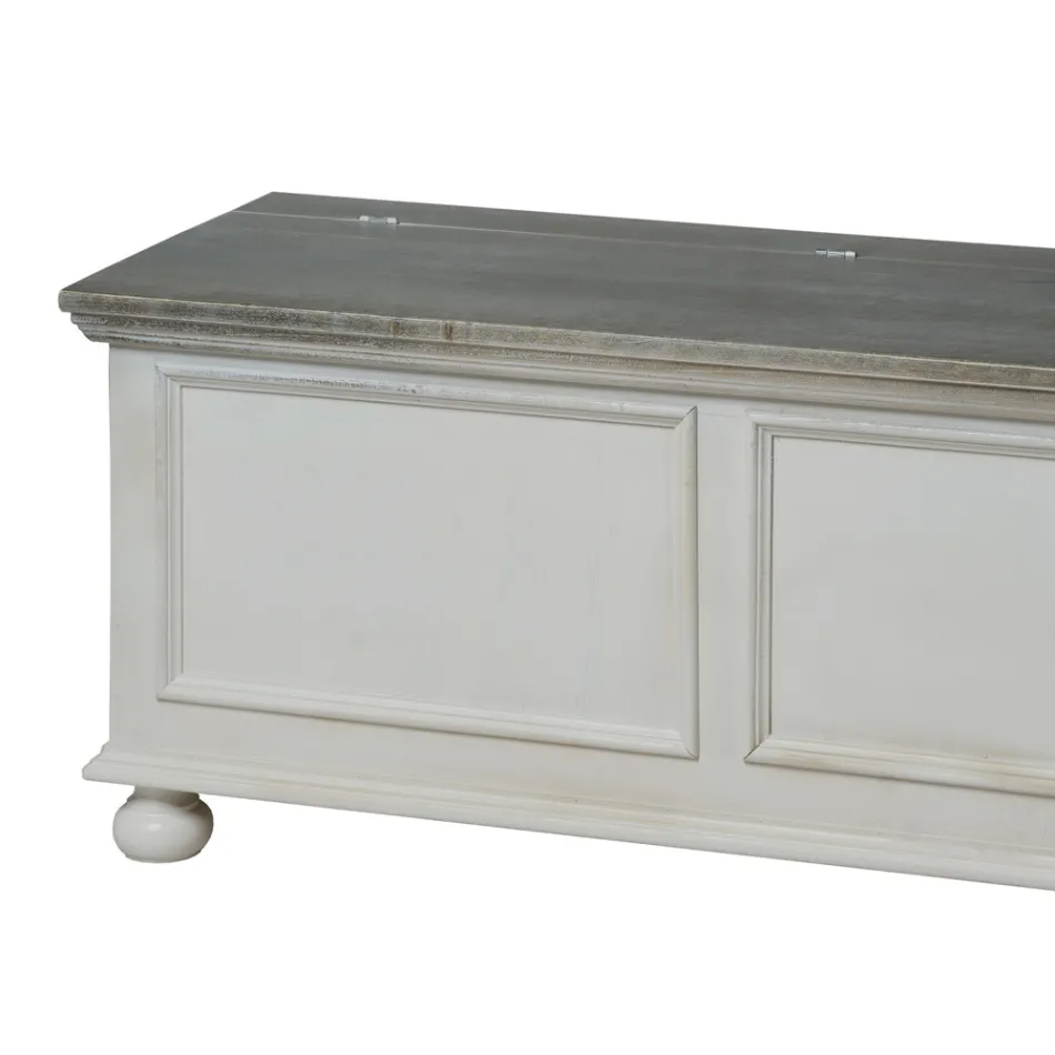 Coffre avec structure en peuplier massif fabriqué en Italie - Dievis Viadurini