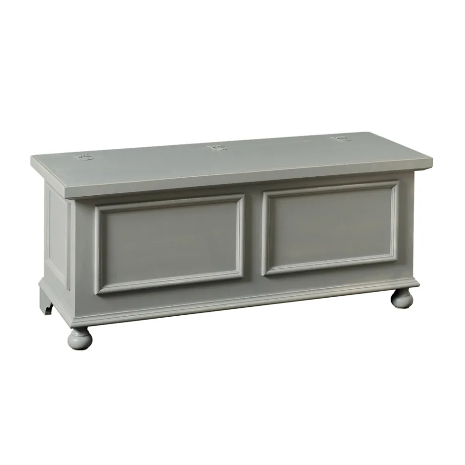 Coffre avec structure en peuplier massif fabriqué en Italie - Dievis Viadurini