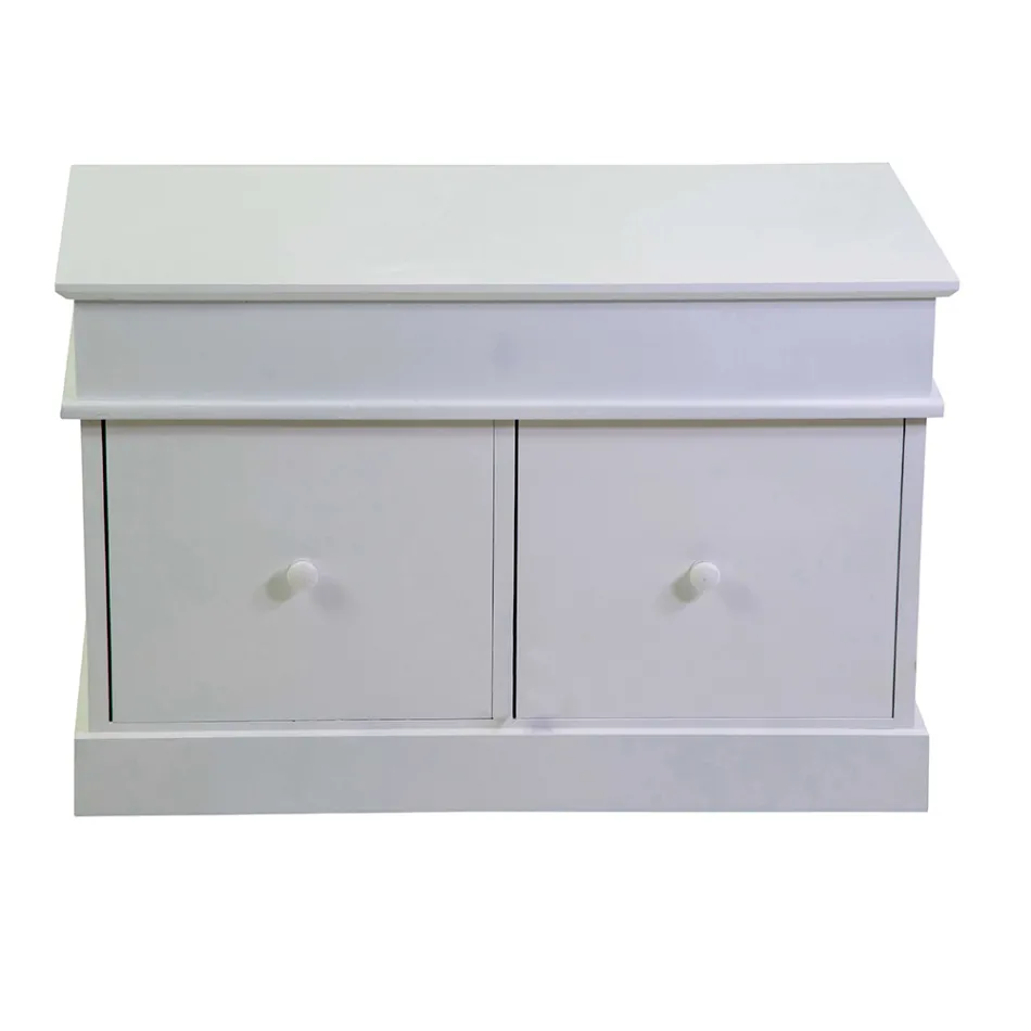 Coffre d'intérieur en bois avec 2 tiroirs - Meduse Viadurini