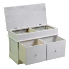 Coffre d'intérieur en bois avec 2 tiroirs - Meduse Viadurini