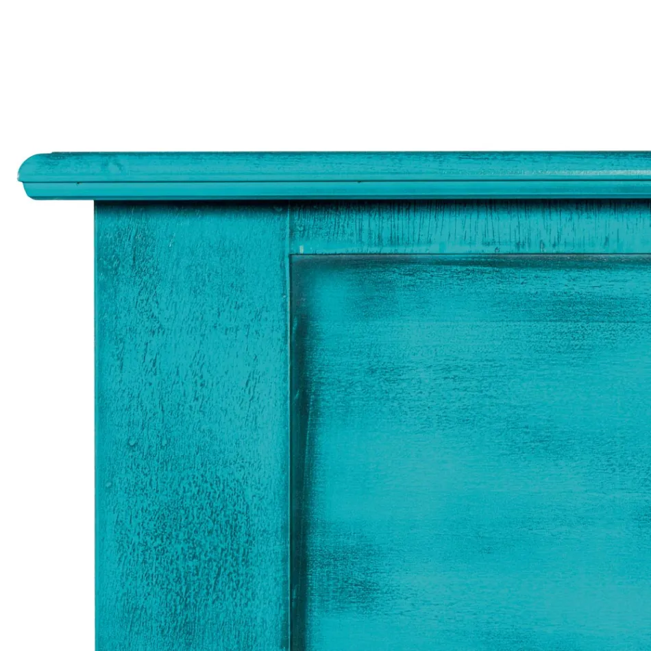 Coffre en bois plaqué avec différentes finitions fabriquées en Italie - Krishna Viadurini