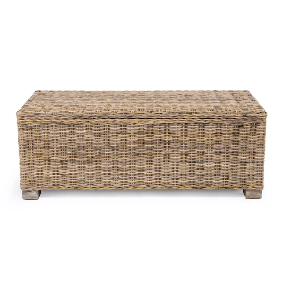 Coffre d'extérieur en fibre naturelle de Kubù - Nogitsune Viadurini