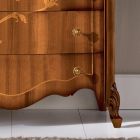 Commode 7 tiroirs en bois de noyer marqueté Made in Italy - Commodus Viadurini