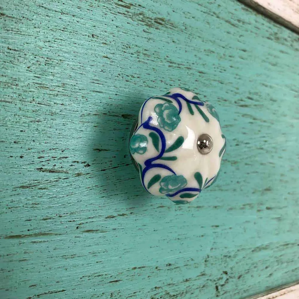 Commode artisanale à 4 tiroirs en bois blanc Made in Italy - Manhattan Viadurini