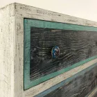 Commode artisanale en bois de sapin avec 3 tiroirs Made in Italy - Singe Viadurini