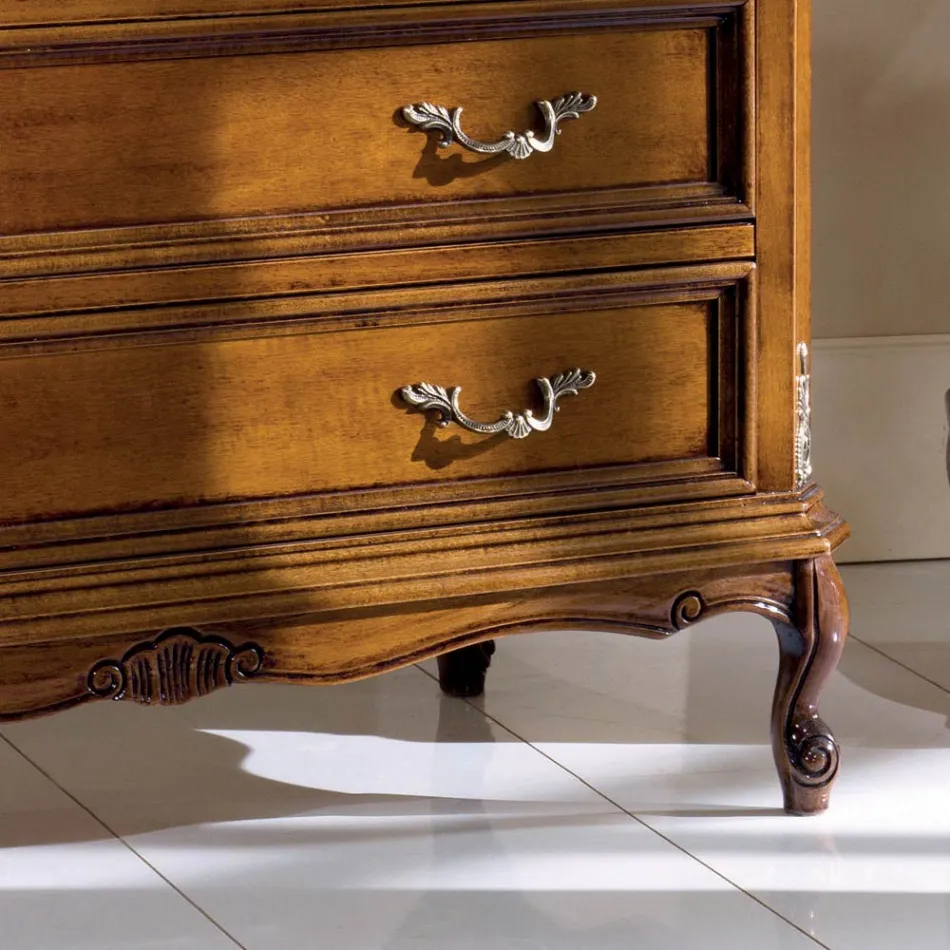 Commode de chambre classique à 4 tiroirs Made in Italy - Richard Viadurini
