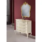 Commode de chambre en bois classique fabriquée en Italie - Katerine Viadurini