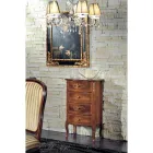 Commode classique en bois de noyer 4 ou 6 tiroirs Made in Italy - Katerine Viadurini