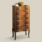 Commode de style classique en bois de noyer de luxe Made in Italy - Élégant Viadurini