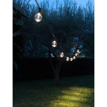 Câble d'extérieur en néoprène avec 8 ampoules LED incluses Made in Italy - Party