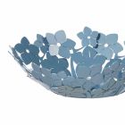 Centre de table avec des fleurs en fer de boue, blanc ou bleu - Marken Viadurini