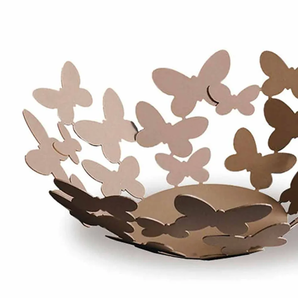 Centre de table design en fer blanc, beige ou ivoire fabriqué en Italie - Leiden Viadurini