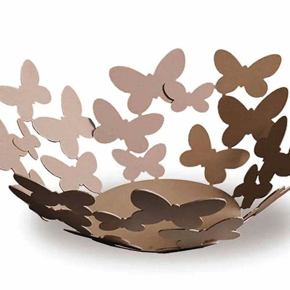 Centre de table design en fer blanc, beige ou ivoire fabriqué en Italie - Leiden Viadurini