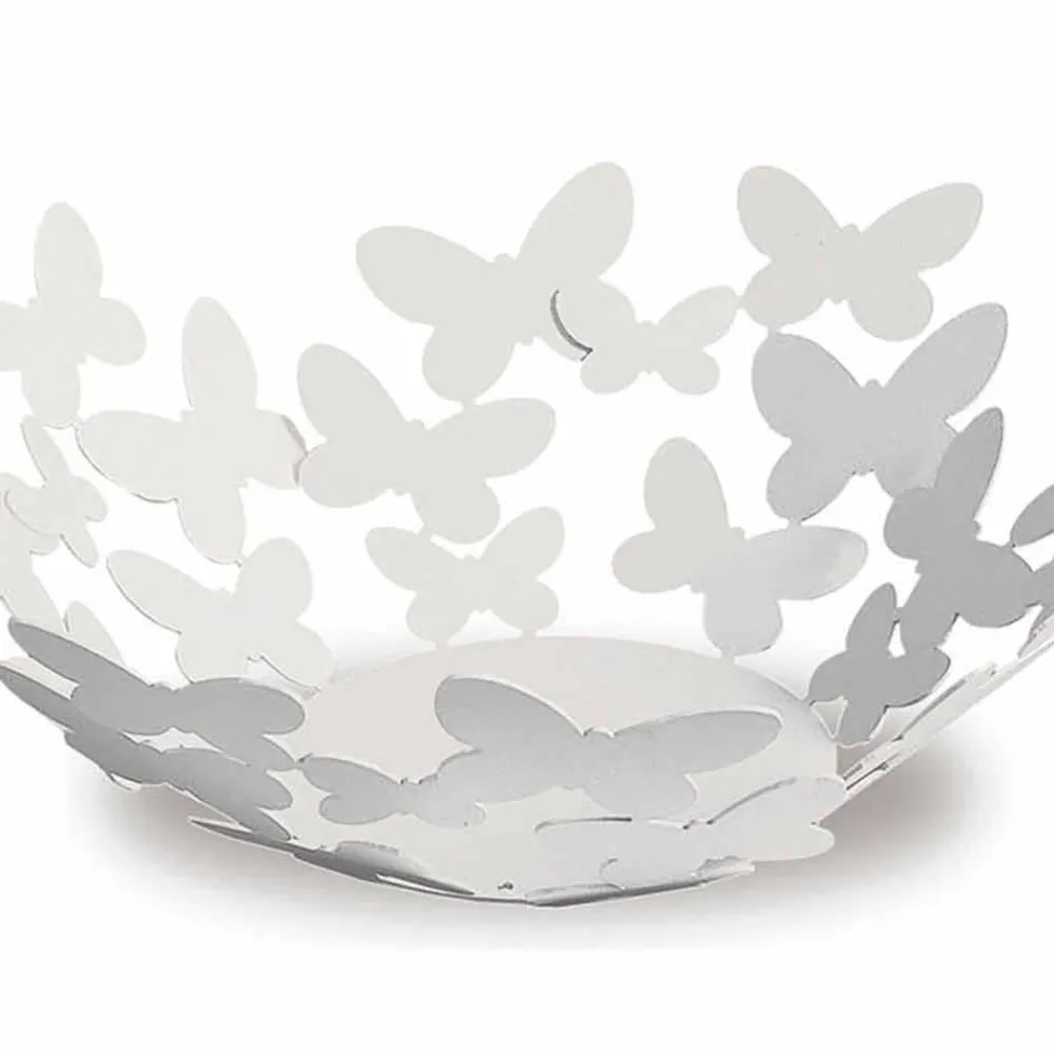 Centre de table design en fer blanc, beige ou ivoire fabriqué en Italie - Leiden Viadurini