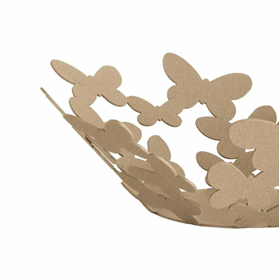 Centre de table design en fer blanc, beige ou ivoire fabriqué en Italie - Leiden Viadurini