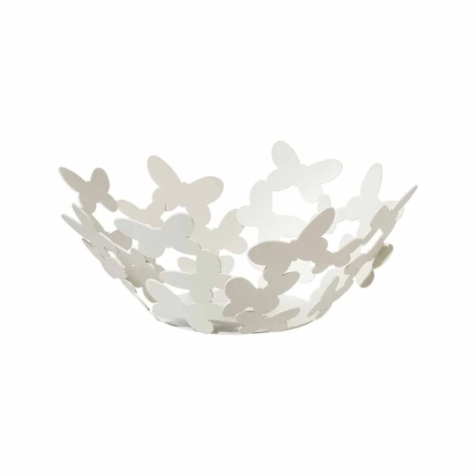 Centre de table design en fer blanc, beige ou ivoire fabriqué en Italie - Leiden Viadurini