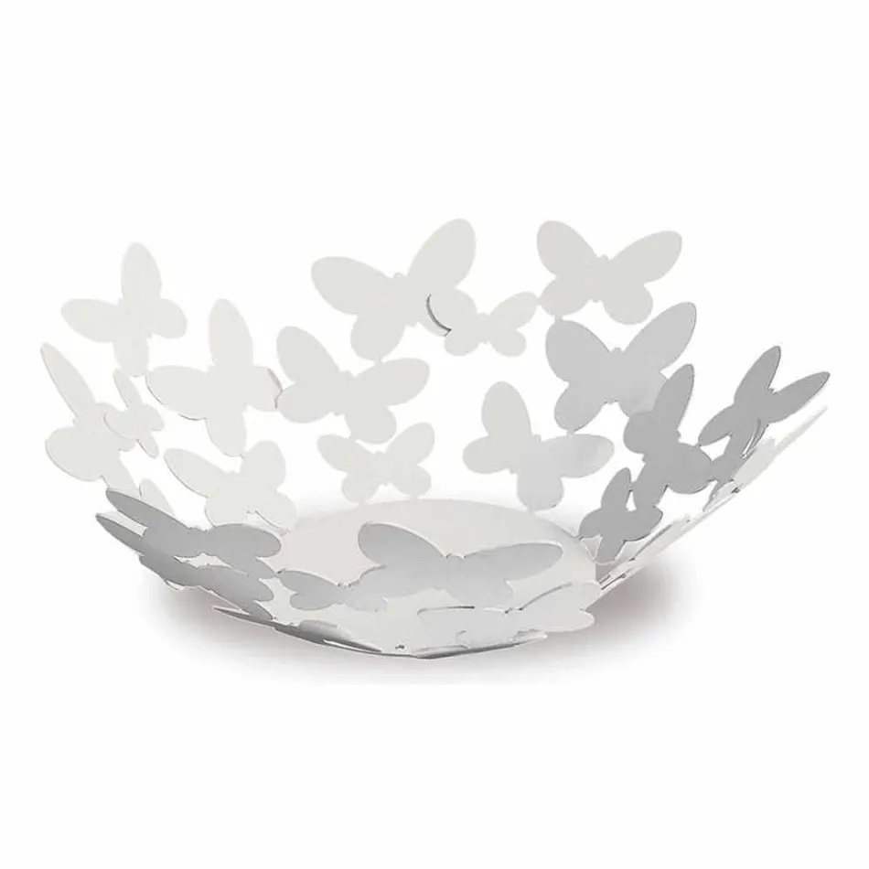 Centre de table design en fer blanc, beige ou ivoire fabriqué en Italie - Leiden Viadurini