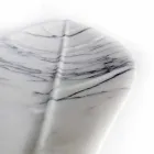 Centre de table en marbre Arabescato avec forme de feuille Made in Italy - Treviso Viadurini