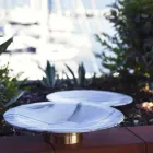 Centre de table en marbre et métal Brezza della Versilia Made in Italy - Amabile Viadurini