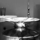 Centre de table en marbre et métal Brezza della Versilia Made in Italy - Amabile Viadurini