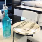 Centre de table en marbre et métal Brezza della Versilia Made in Italy - Amabile Viadurini