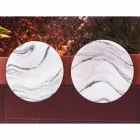 Centre de table en marbre et métal Brezza della Versilia Made in Italy - Amabile Viadurini