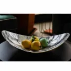 Centre de table en marbre Paonazzo de design Made in Italy - Libeccio Viadurini