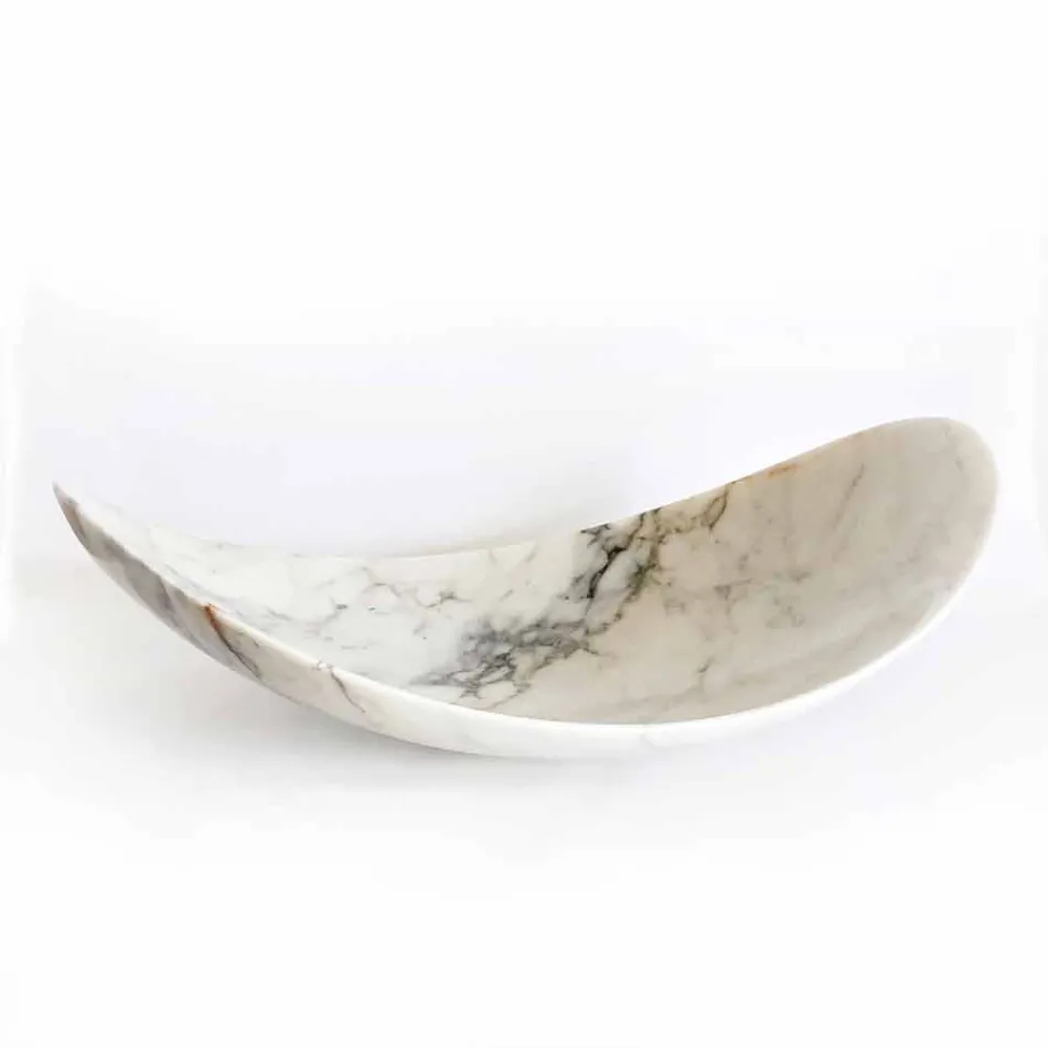 Centre de table en marbre Paonazzo de design Made in Italy - Libeccio Viadurini