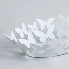 Milieu de table ovale moderne en fer blanc ou beige fabriqué en Italie - Leiden Viadurini