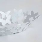 Milieu de table ovale moderne en fer blanc ou beige fabriqué en Italie - Leiden Viadurini