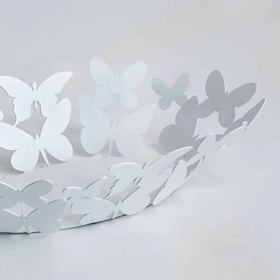 Milieu de table ovale moderne en fer blanc ou beige fabriqué en Italie - Leiden Viadurini