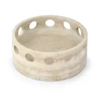 Centre de table/plateau de poche en marbre satiné fabriqué en Italie - Hinata Viadurini