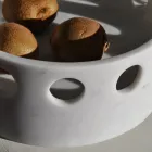 Centre de table/plateau de poche en marbre satiné fabriqué en Italie - Hinata Viadurini