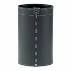 Corbeille à papier en cuir régénéré à la main Battista Viadurini