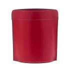 Corbeille à papier made in Italy en cuir Canistro régénéré Viadurini