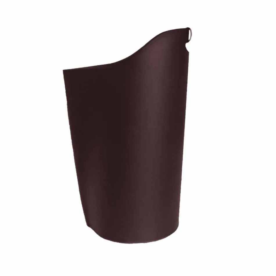 Porte-pellet intérieur panier cuir 15 kg design Sapel Viadurini