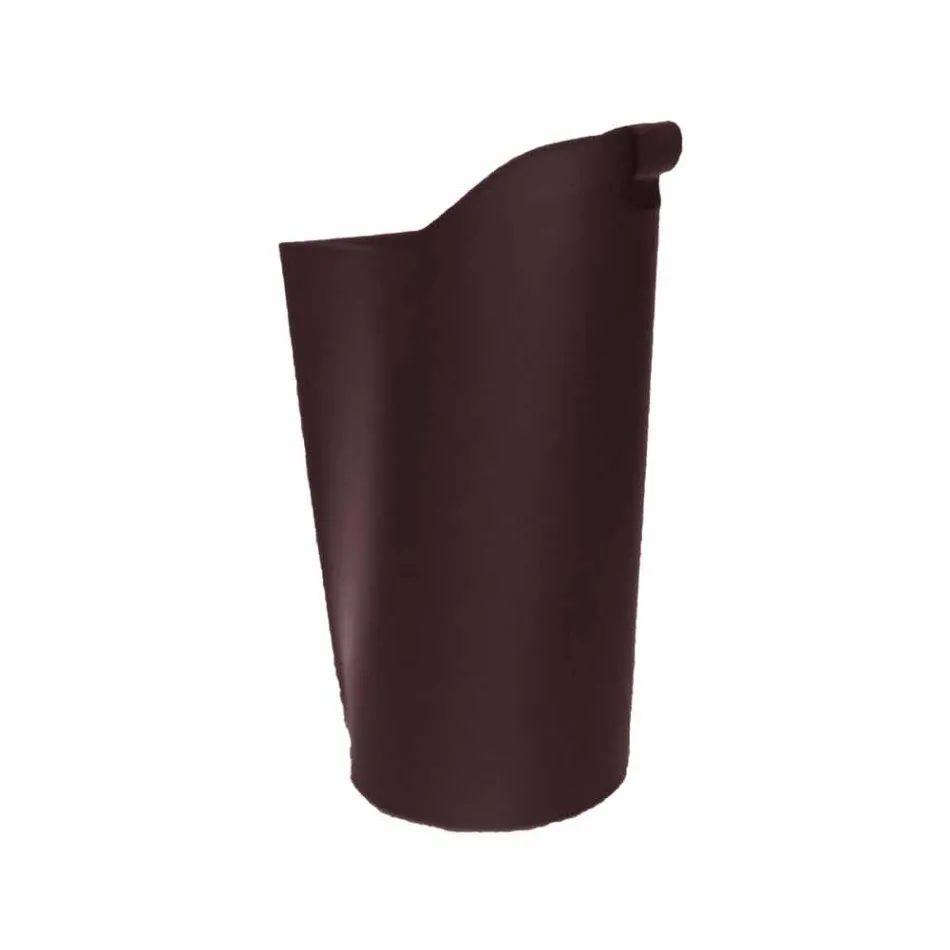 Porte-pellet intérieur panier cuir 15 kg design Sapel Viadurini