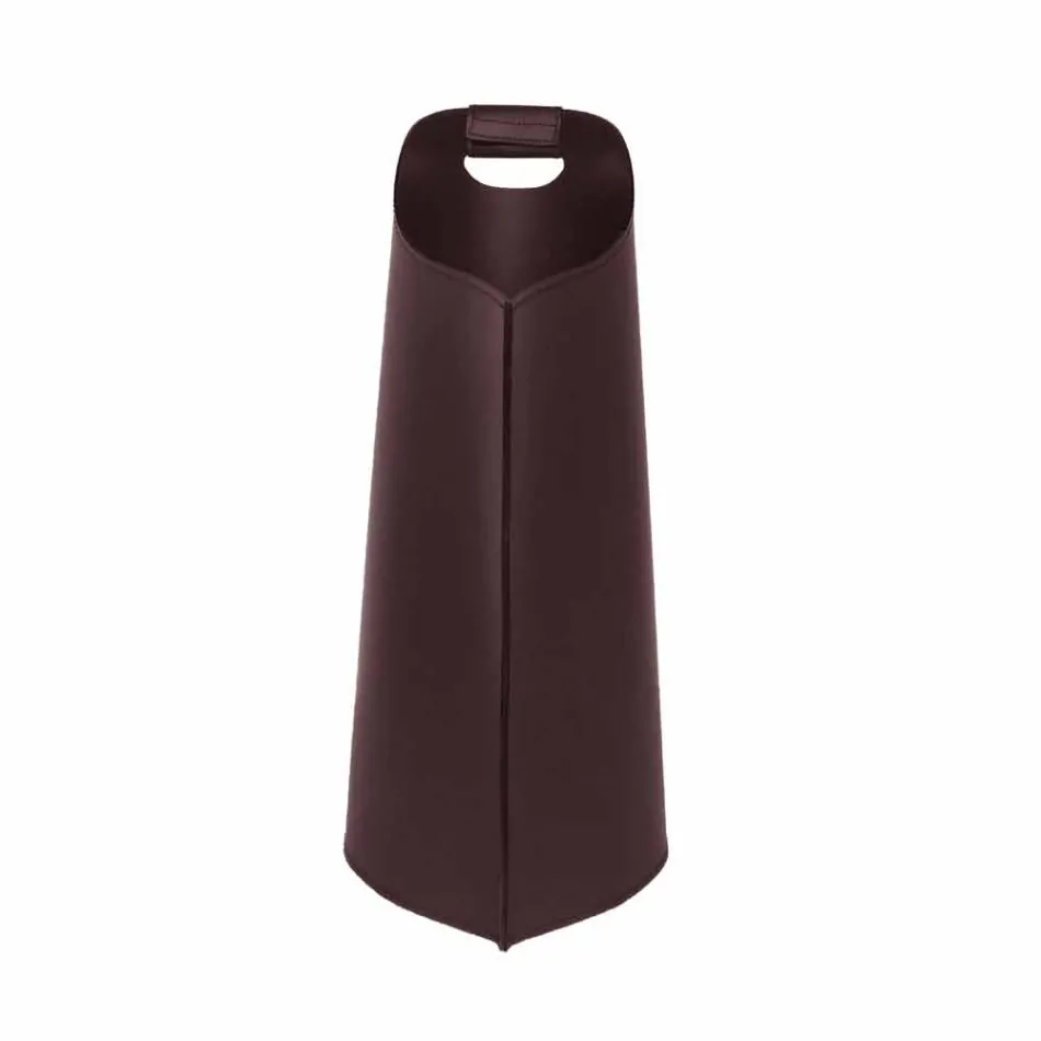 Porte-pellet intérieur panier cuir 15 kg design Sapel Viadurini